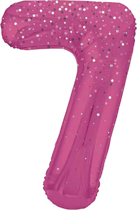 Unique Stehender Folienballon gold Zahl 7 (1x)