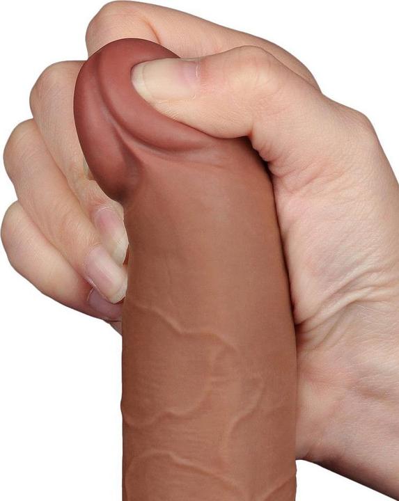 Productafbeelding Lovetoy Skin-Schiebe-Dildo 19,5 cm (Ø 3,6 cm) - Braun