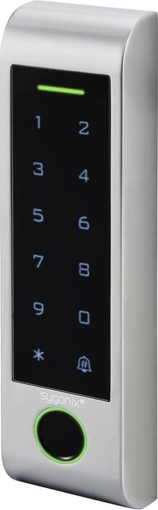 Actual product image Sygonix SY-6121662 Fingerprint/RFID access system Surface mounting 12 V/DC, 1 (Fingerprint, Electronic numerical code, Smartphone, Key card)
