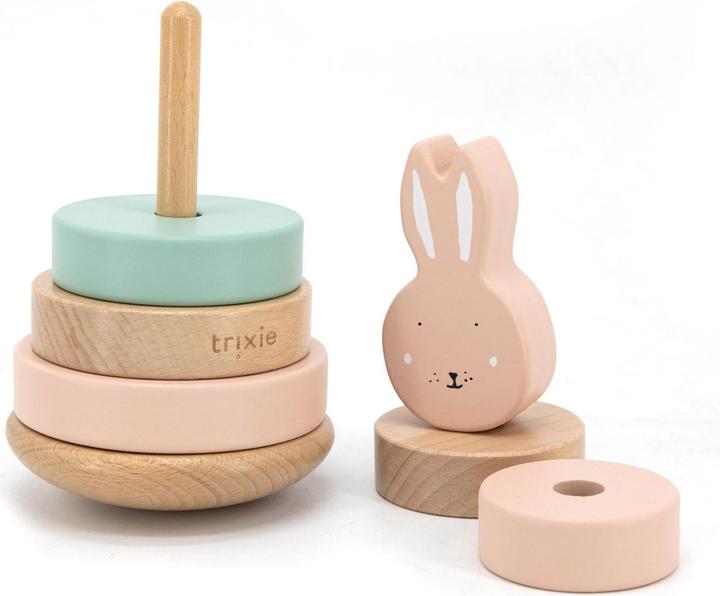Actual product image Trixie Baby Wood stacking toy