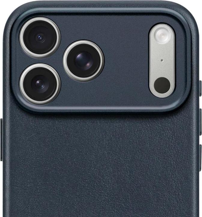 Productafbeelding Decoded Leather Backcover Apple iPhone 17 Pro Max Navy Shadow (Apple iPhone 17 Pro Max)