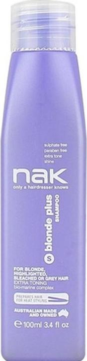 NAK Hair Nak - Blonde - Plus Shampoo - 100 Ml (100 ml, Flüssiges Shampoo)