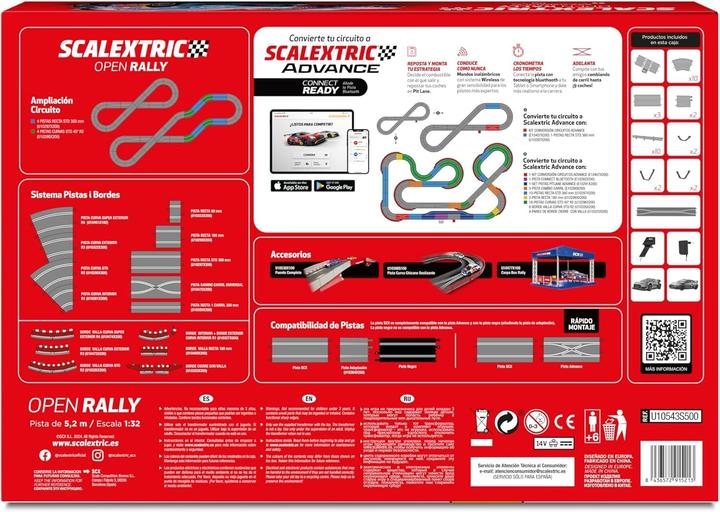 Image du produit Scalextric Rennbahn Open Rally 233 x 77 cm