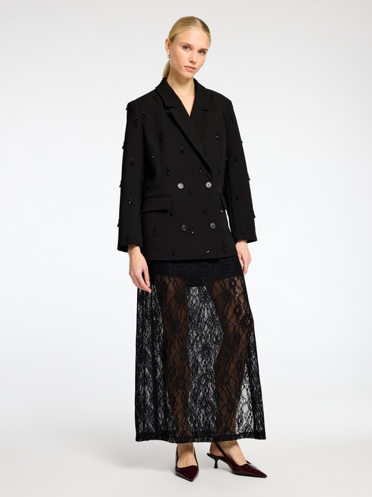 Actual product image Selected Femme Embellished double-breasted blazer (40)