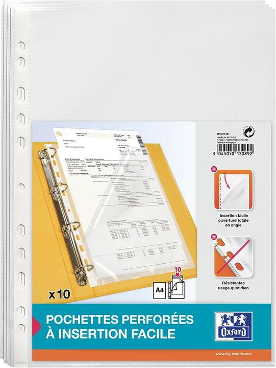 Image du produit Oxford Porte-documents, DIN A4, PP, 0,07 mm, transparent (A4)