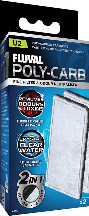 Image du produit Fluval Charbon polyactivé U2 (110 l, Filtres internes, Eau douce, Eau de mer)