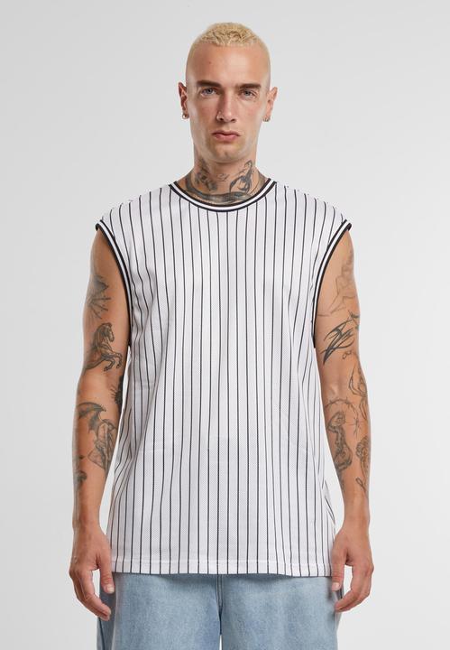 Actual product image Urban Classics Striped Mesh Tank Top - 166797 (L)