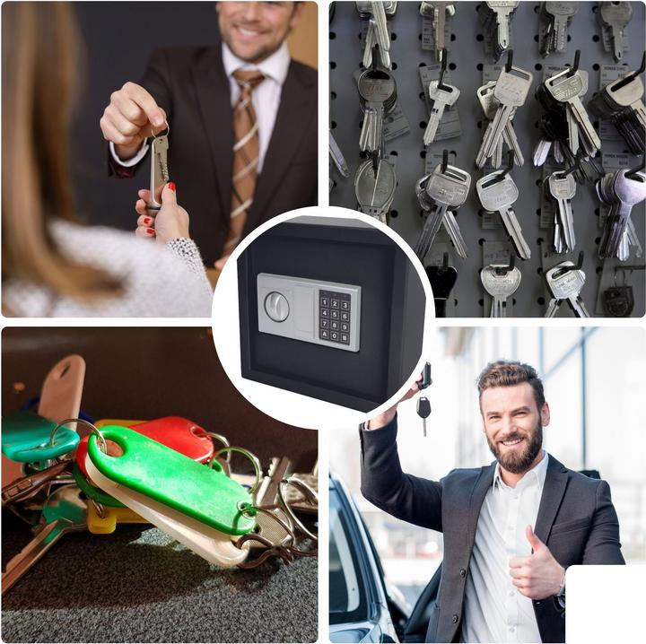 Produktbild Velleman SCHLÜSSELTRESOR - 28 x 30 x 10 cm - 30 Schlüssel