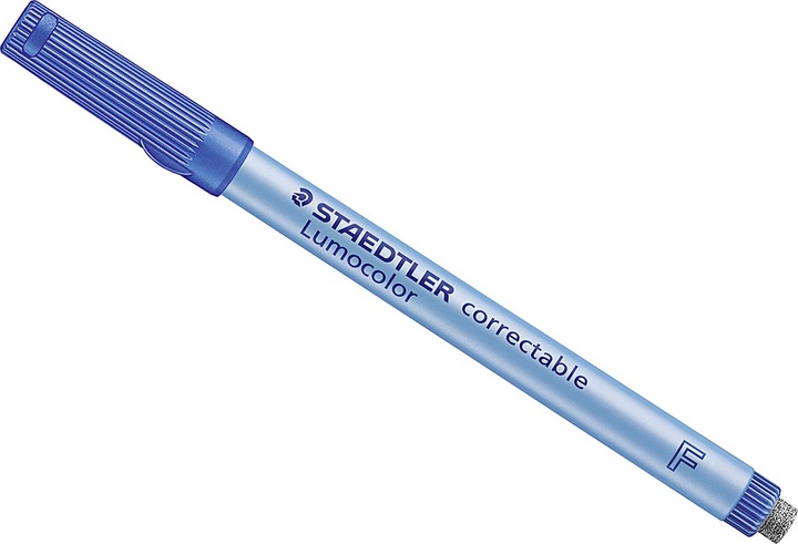 Produktbild Staedtler Lumocolor F correctable (Blau, 0.60 mm, 1 x)