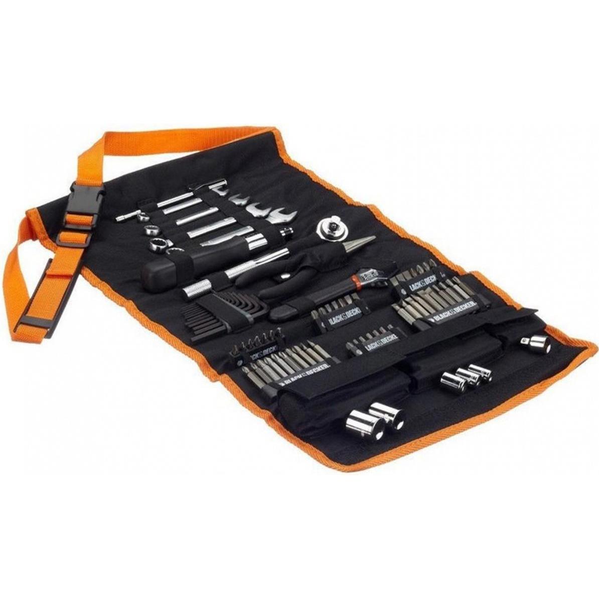 Black & Decker, Werkzeugkoffer, AutowerkzeugZubehör (76 Teile)