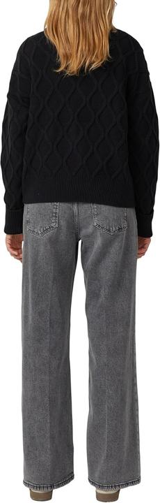 Produktbild s.Oliver Strickpullover Pullover im Relaxed Fit mit Zopfmuster (34)