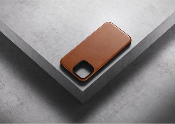 Produktbild Nomad Back Cover Modern Leather iPhone 14 Plus Hellbraun (Apple iPhone 14 Pro Max)