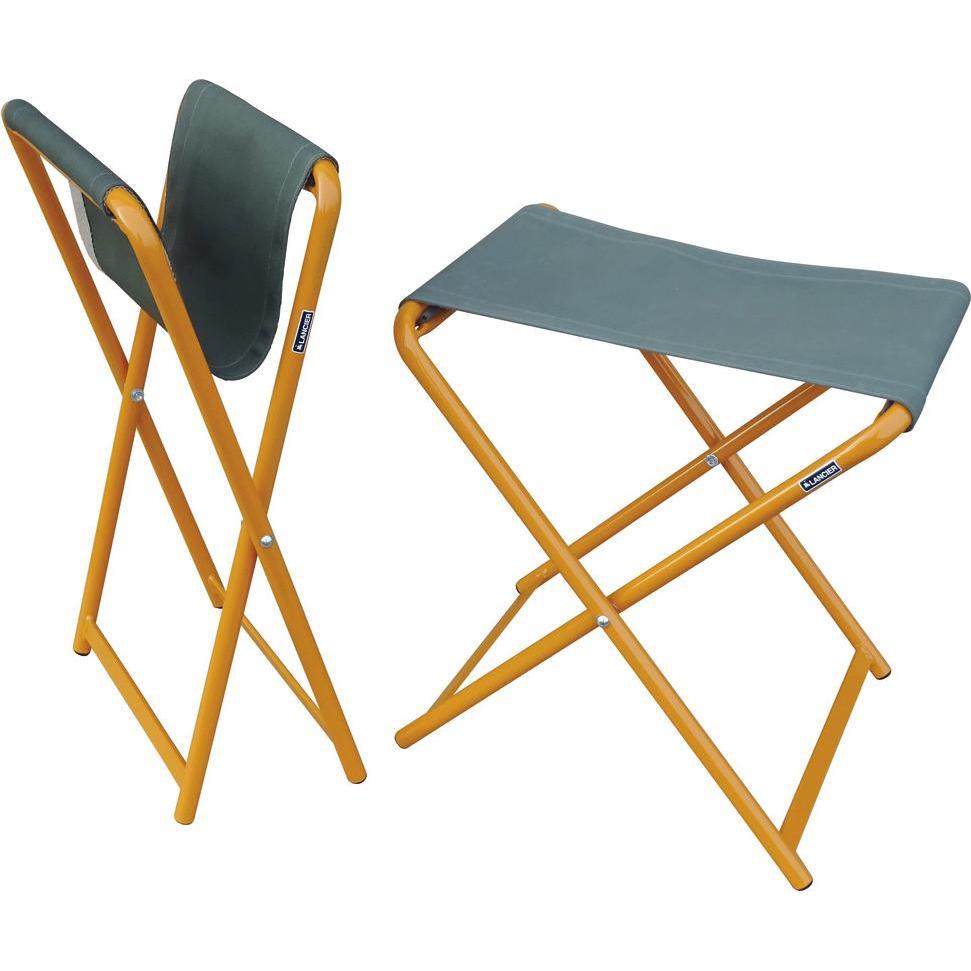 Lancier, Hocker + Pouf, Kabellöterstuhl 85 klappbar, mit Segeltuch-Sitzfläche