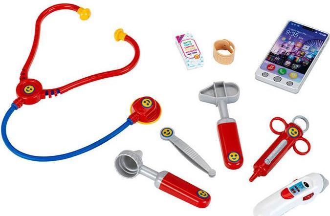 Actual product image Theo Klein Doctor case with smartphone