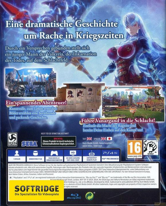 Actual product image Atlus Valkyria Revolution Day One Edition (PS4) (PS4)