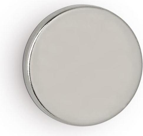 Produktbild Maul Neodym-Scheibenmagnet, 20 mm, Haftkraft: 4,2 kg, silber Durchmesser: 20 mm / Höhe: 3 mm, hohe (10x)