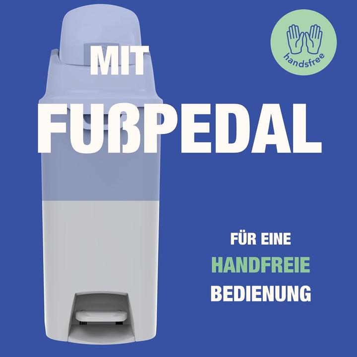 Produktbild Diaper Champ Windeleimer DiaperChamp One Medium Handsfree - ohne Nachfüllkassetten - für ca. 45-50 Windeln