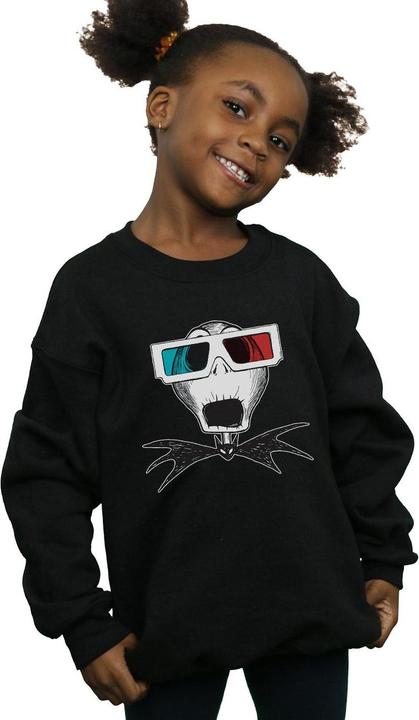 Produktbild Disney Nightmare Before Christmas Jack Skellington 3D Glasses Sweatshirt Mädchen (128)