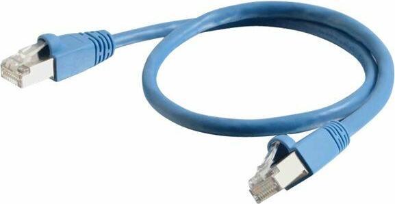 Actual product image C2G Cable / Cat6a Shielded Patch 0.5 m Blue (STP, CAT6a, 0.50 m)