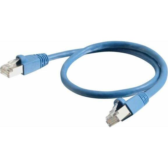 Thumbnail - C2G Kabel / Cat6a Shielded Patch 0,5 m Blue (STP, CAT6a, 0.50 m), Netzwerkkabel