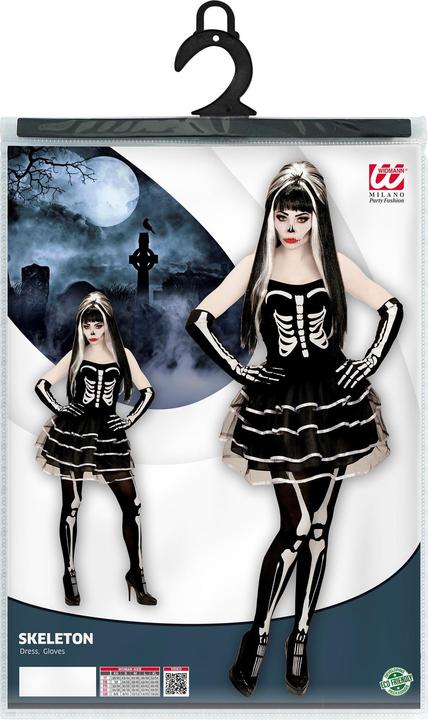 Immagine prodotto Widmann SKELETT (Kleid, Handschuhe), S (S)