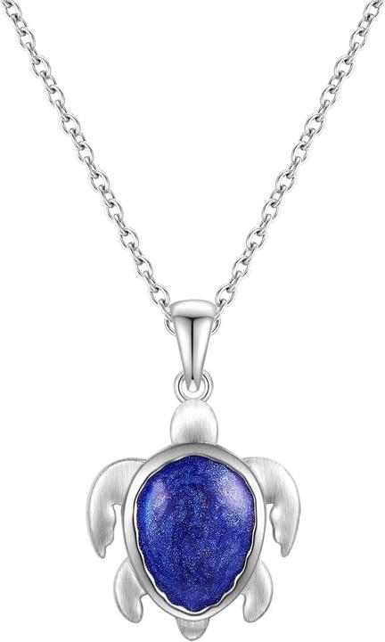 Immagine prodotto Rafaela Donata Collana da donna tartaruga in argento sterling lunghezza base 42,0 cm + estensione 7,0 cm - 34236 (Argento sterling rodiato, 42 - 49 cm)