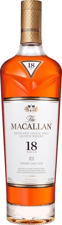 Image du produit Macallan Sherry Oak 18 ans d'âge (Single Malt, Scotch Whisky, 1 x 70 cl)