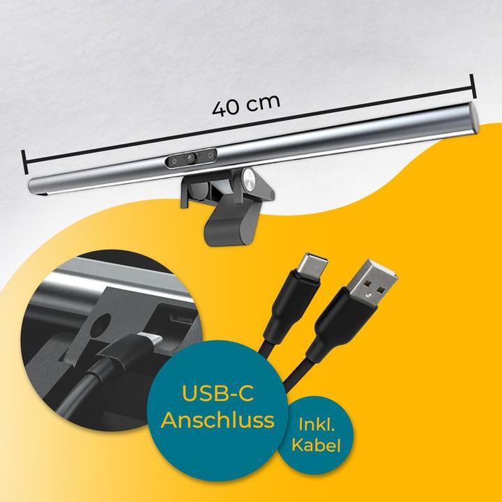 Image du produit Hermex Éclairage du moniteur Screenbar Éclairage de l'écran Éclairage du moniteur LED