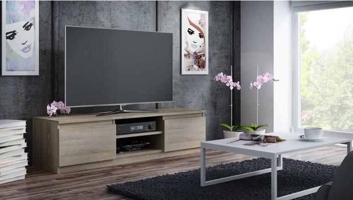 Actual product image Topeshop RTV140 SONOMA TV Stand & Entertainment Center 2 Shelves (140 x 40 x 36 cm)