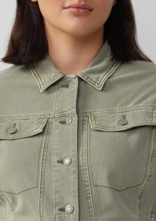 Produktbild S.Oliver Indoor-Jacke Elastische Jeansjacke mit seitlichen Eingrifftaschen (46)