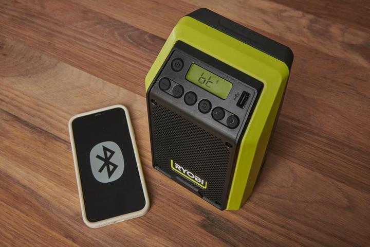 Actual product image Ryobi RRDAB18-0 18 V ONE+ cordless Bluetooth radio, DAB/DAB+ Fun (AM, DAB, FM, Bluetooth)