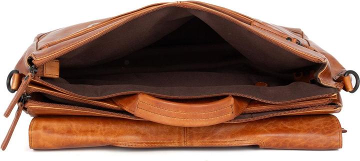 Produktbild Spikes & Sparrow Leren Laptoptas - Benzo - Brandy (15.60")