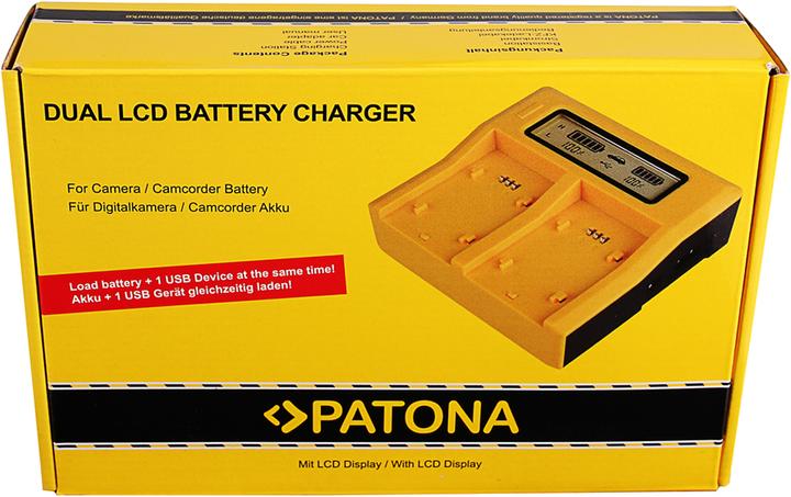Actual product image Patona Dual LCD Charger (Camera battery charger)