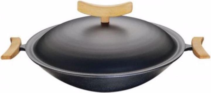 Spring Wok (35 cm, Wok, Cast iron)