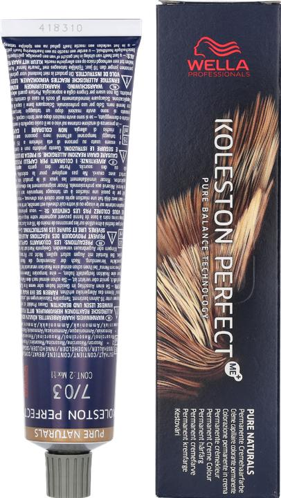 Produktbild Wella Koleston Pure Naturals (7/03 mittelblond natur-gold)