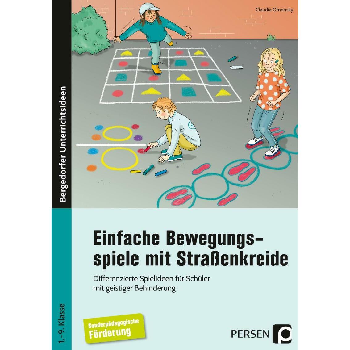 Thumbnail - Einfache Bewegungsspiele mit Straßenkreide, Schulbücher von Claudia Omonsky
