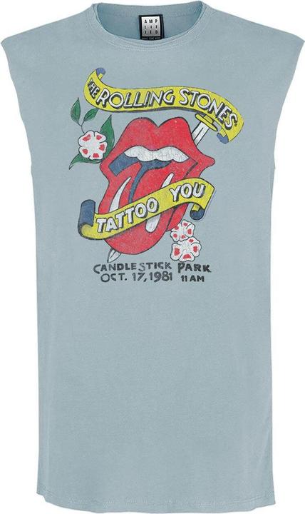 Actual product image Amplified Unisex Adult Tattoo You The Rolling Stones Tank Top (XL)