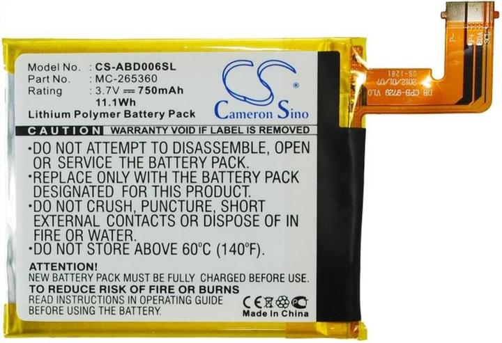 Image du produit NoName Batterie pour Amazon D01100 etc.
