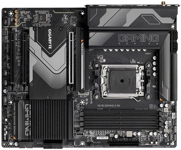 Image du produit Gigabyte X670 GAMING X AX (AM5, AMD X670, ATX)