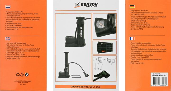 Image du produit Benson Pompe à pied mini