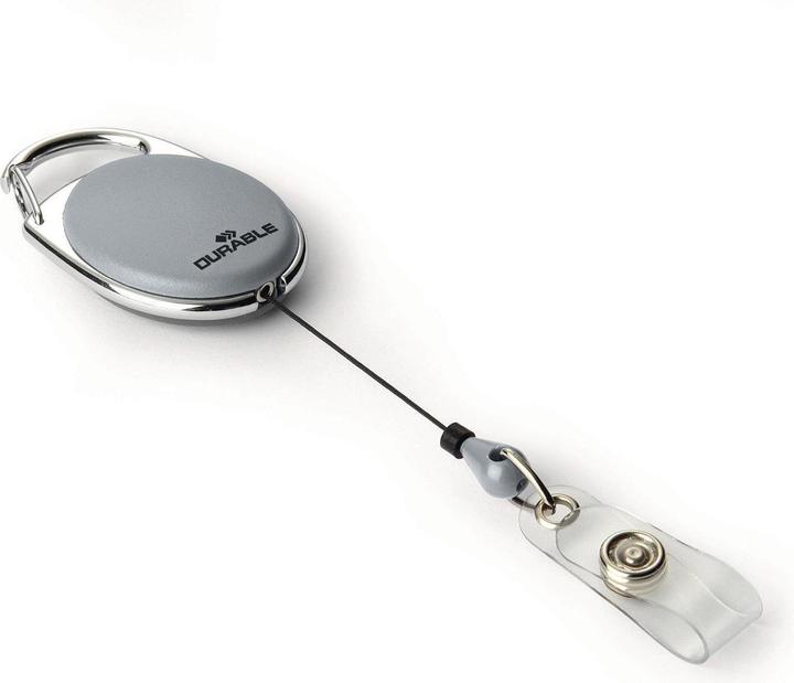 Actual product image Durable Badge holder with push button loop