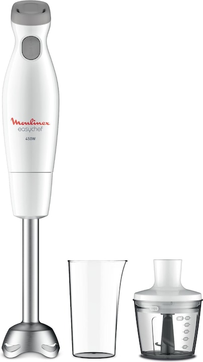 Immagine prodotto Moulinex DD4521 Easychef, Mixer ad Immersione 2in1, con Bicchiere da 800 ml e Accessorio Tritatutto da 500 ml