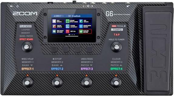 Actual product image Zoom G6 multi-effects unit with jack cable (Amp Modeler)