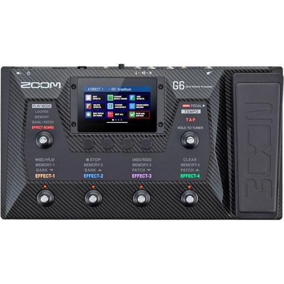 Thumbnail - Zoom G6 Multi-Effektgerät mit Klinkenkabel (Amp Modeller), Effektgerät