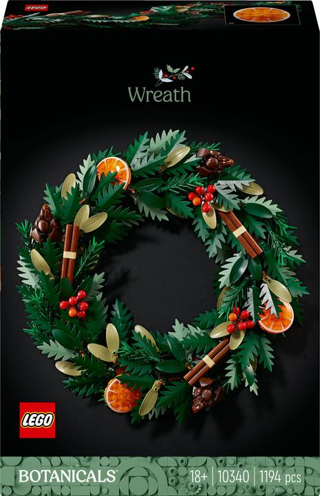 Actual product image LEGO Christmas wreath (10340, LEGO Icons)