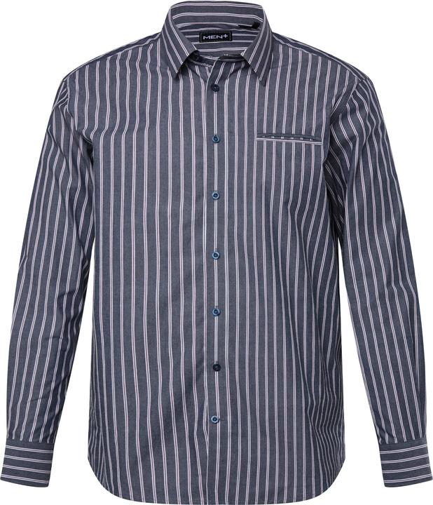 Produktbild Men+ Streifenhemd, Langarm, Kentkragen, Comfort Fit (4XL)