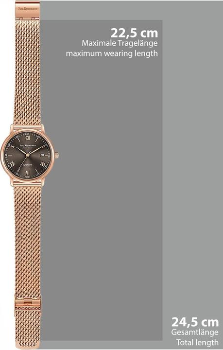 Produktbild John Rothmann Herren Automatikuhr Friedrich Edelstahl Roségold - 26875 (Analoguhr, 38.50 mm)