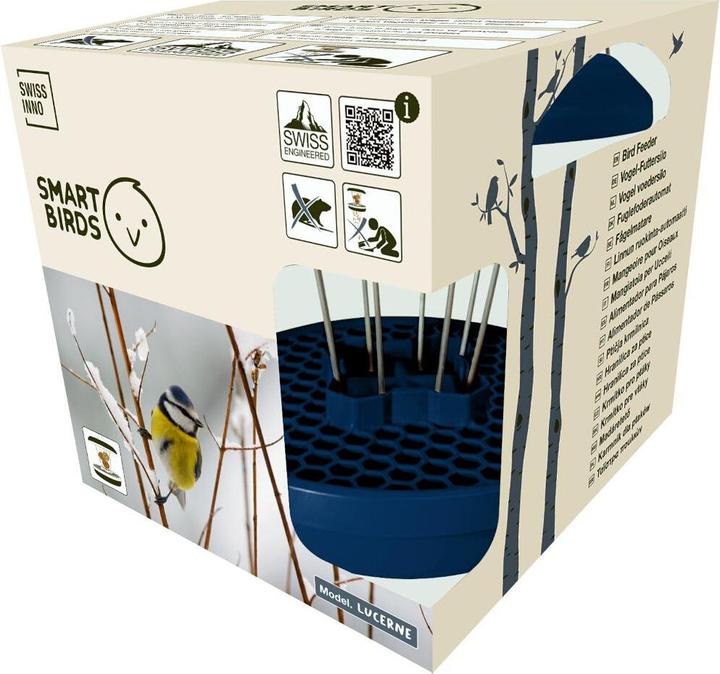 Productafbeelding Swissinno Vogel-Futtersilo Lucerne indigo SMART BIRDS