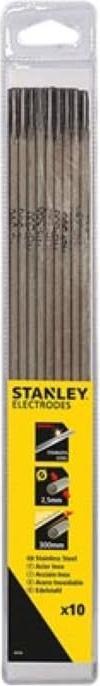 Stanley Schweisselektroden Ø2,5 x 350 mm, aus Edelstahl, ideal für alle Schweisspositionen, 11 Stück