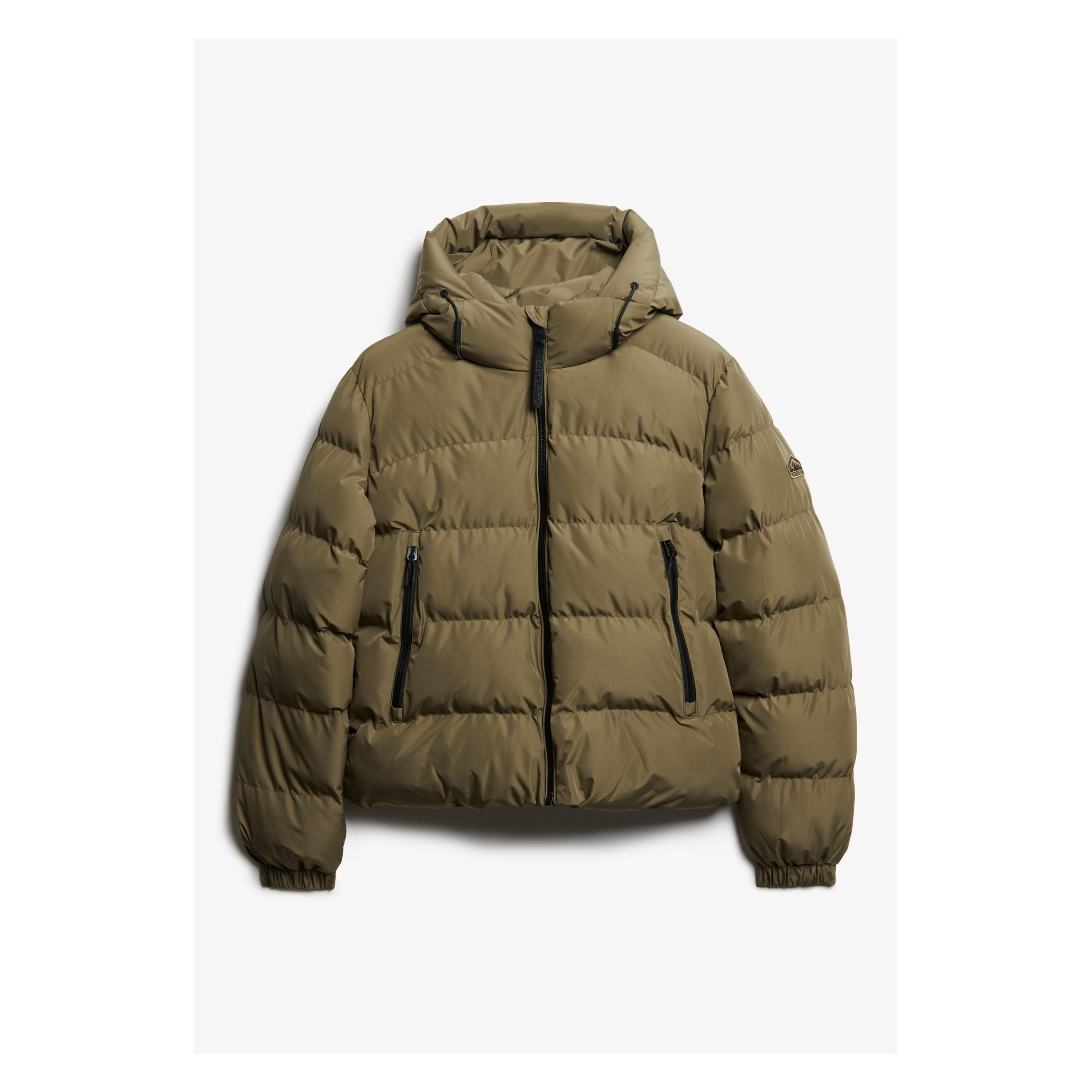 Superdry, Damen, Winterjacken, Giacca Piumino Sportiva Con Cappuccio, Grün, (Xl)